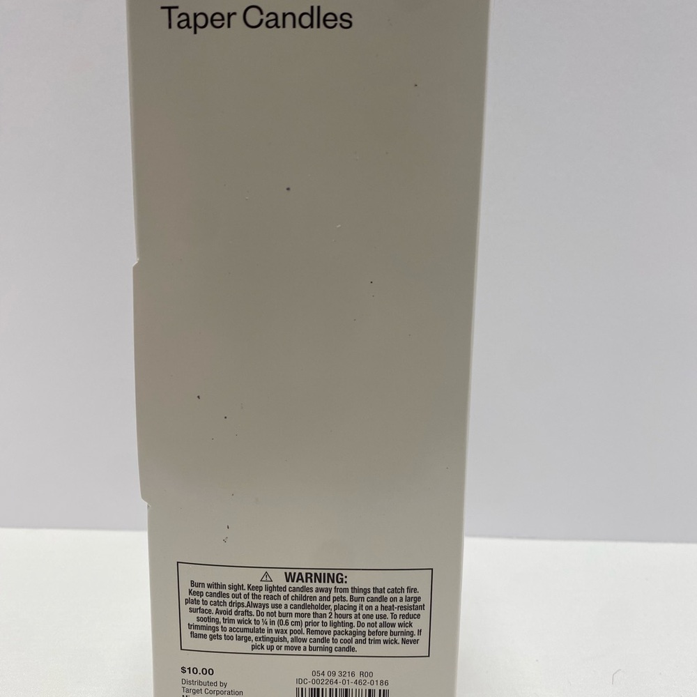 Room Essentials Speckled White and Purple Taper Candles - Picture 3 of 3